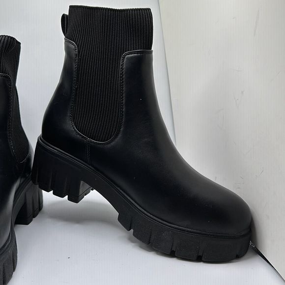 CUSHIONAIRE Women's Sparks slip on chelsea boot +Memory Foam 9 WIDE BLACK - Picture 6 of 7